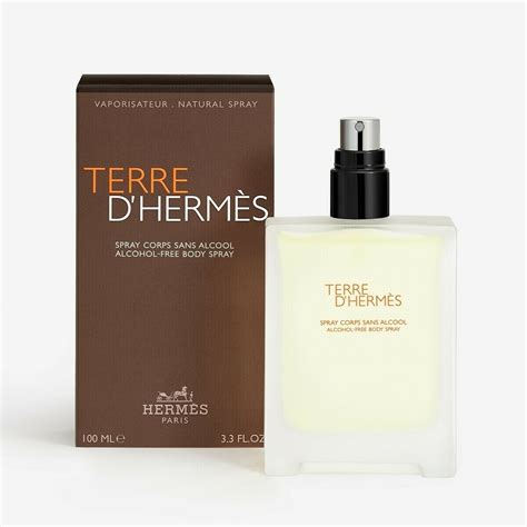 terre d hermes spray corps sans alcool